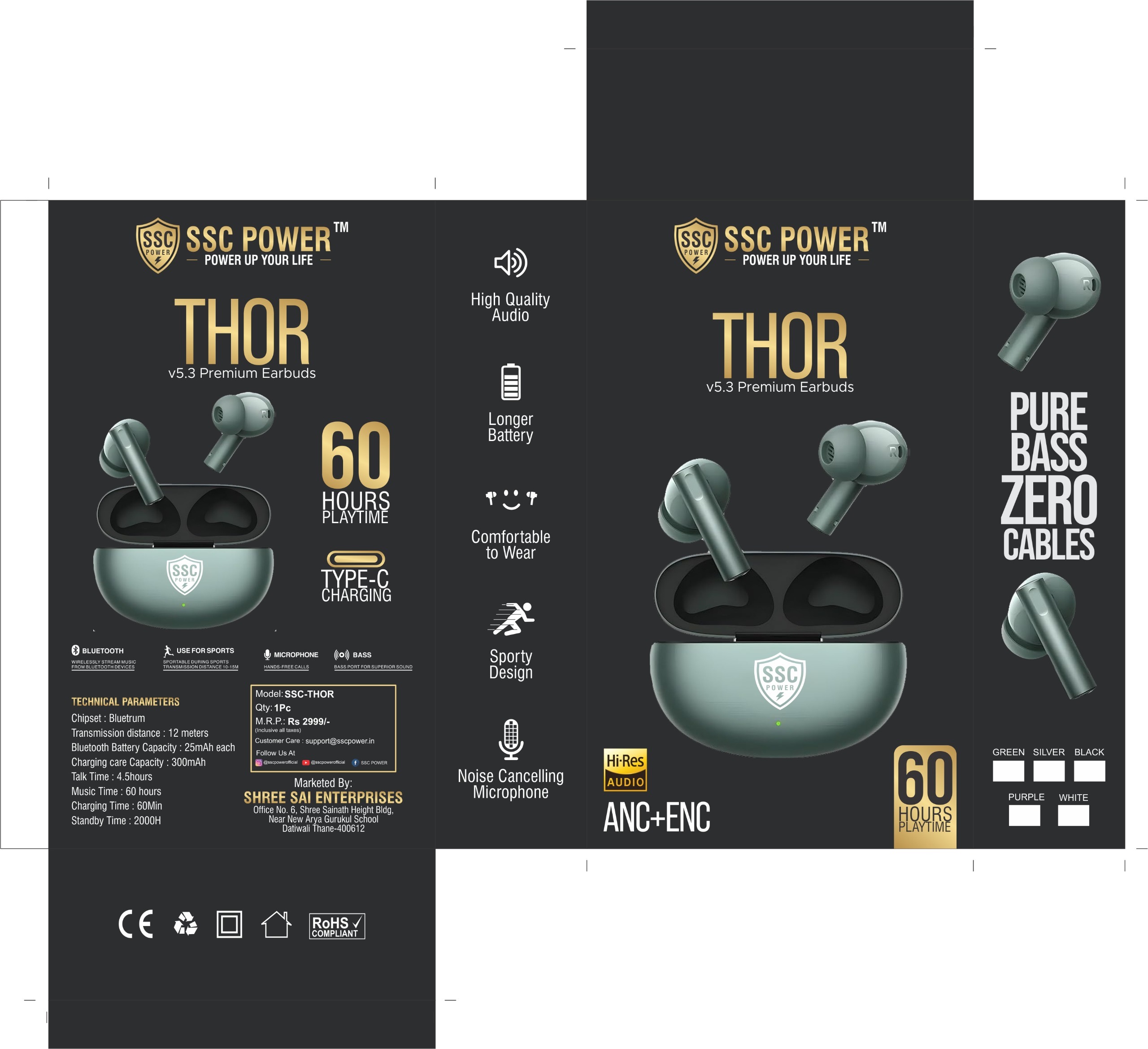 THOR v5.3 Premium Earbuds
