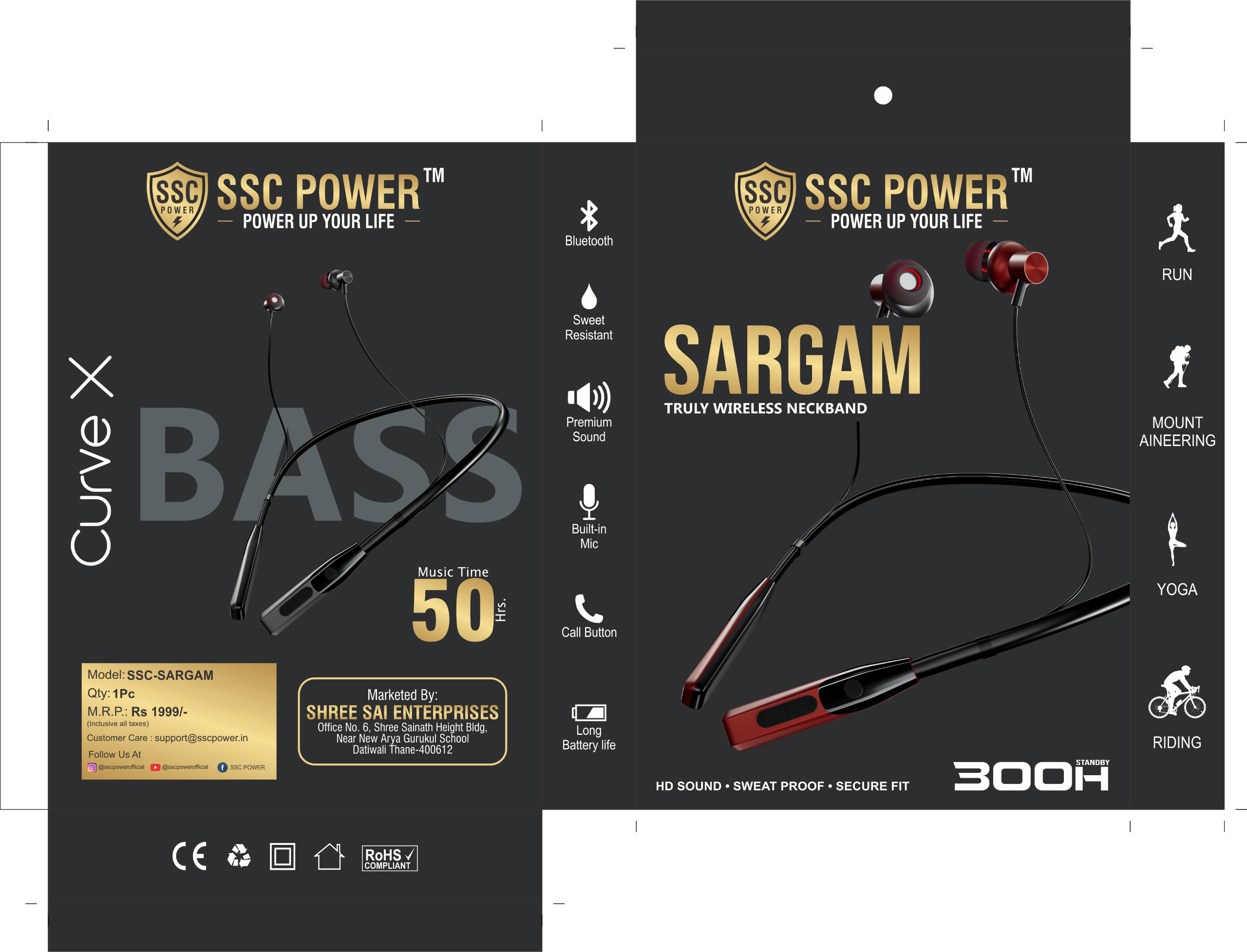 SARGAM Truly Wireless Neckband