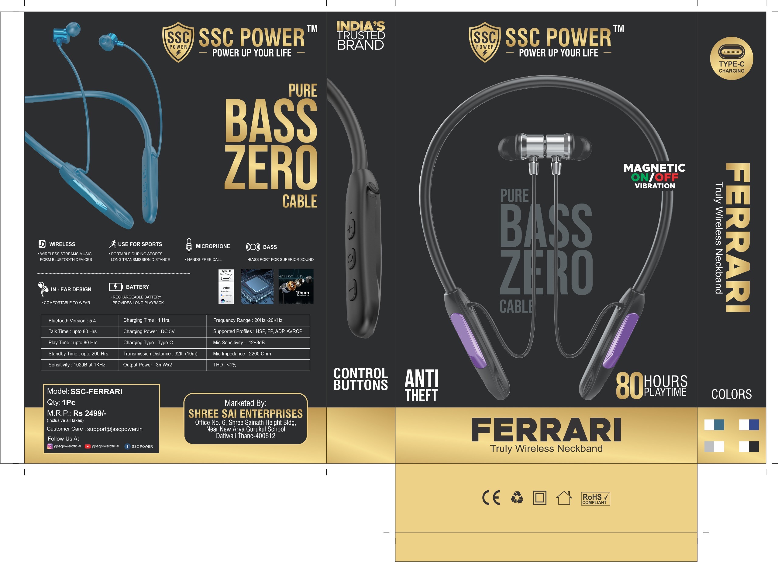 FERRARI Truly Wireless Neckband