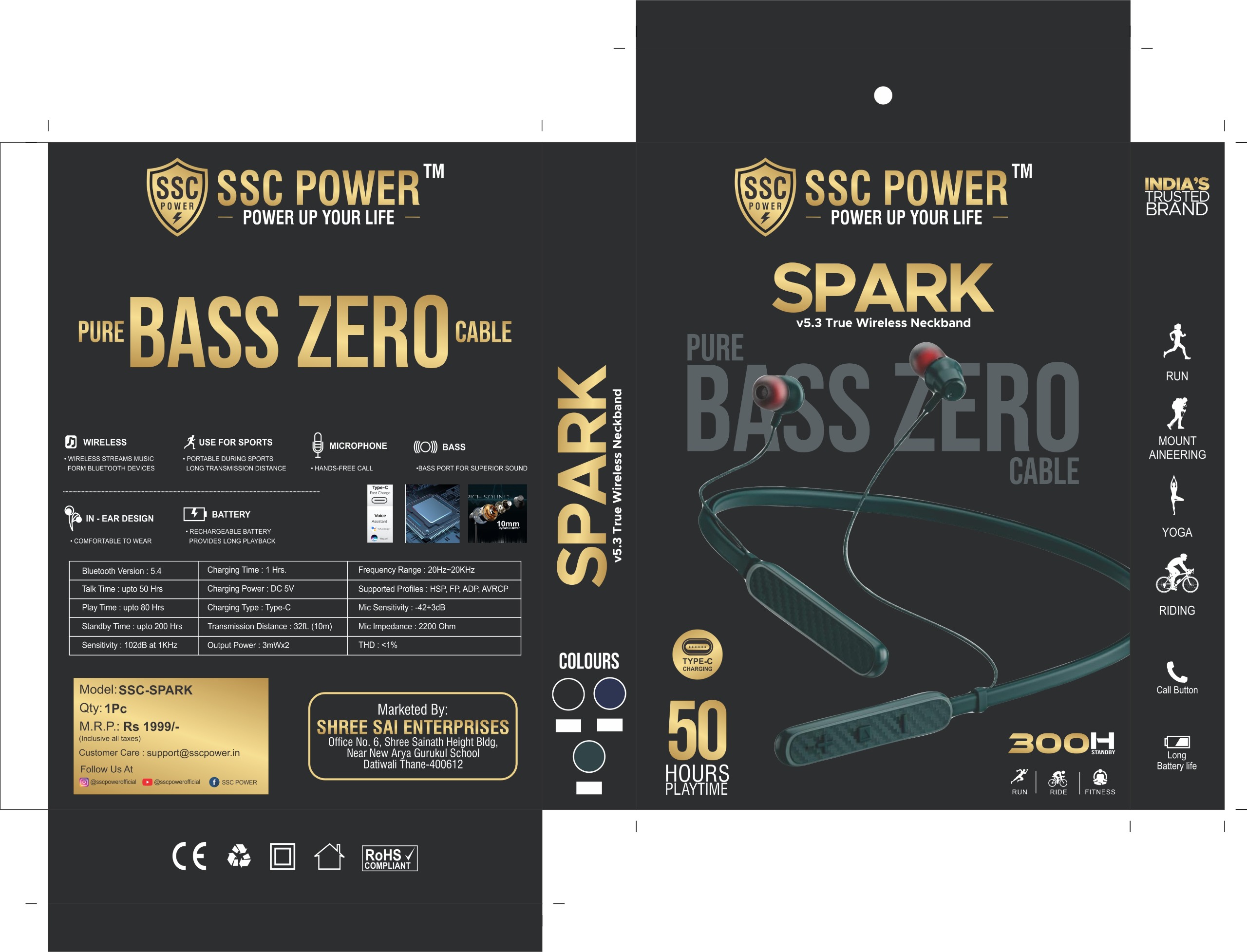 SPARK v5.3 True Wireless Neckband