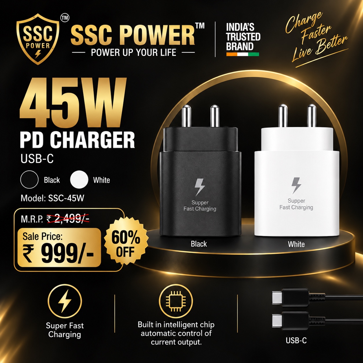 SSC POWER 100W charger offer